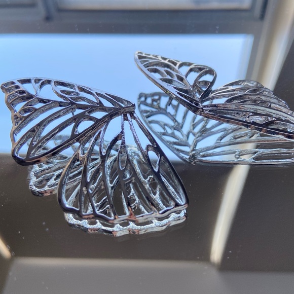 Butterfly wings larg earrings - Picture 6 of 7